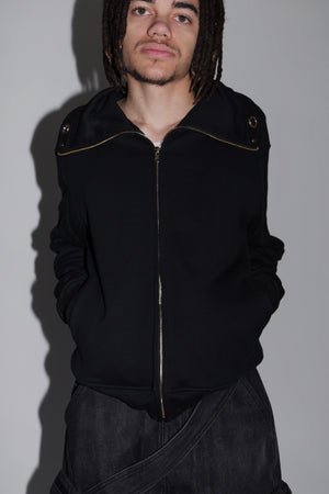 (Black) Spiral zip up