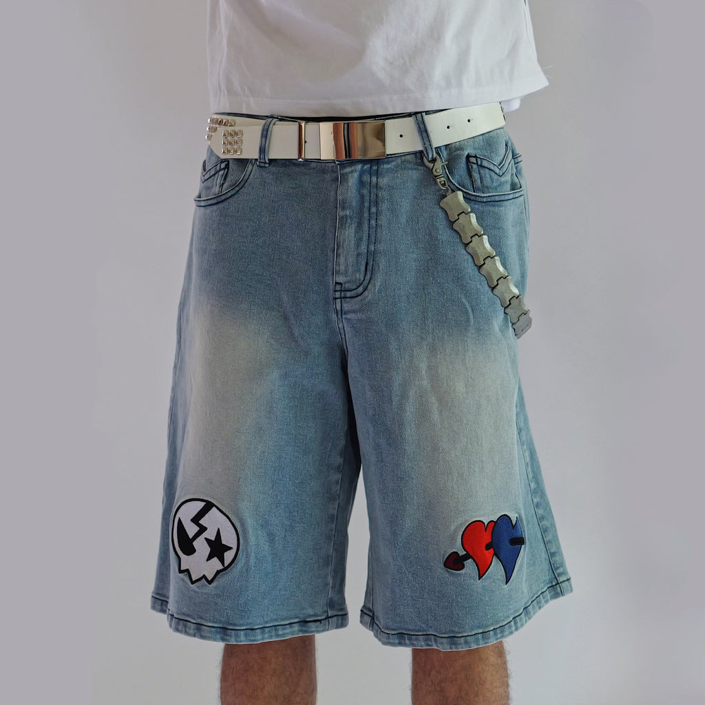 Punk jorts blue