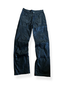 Slim femto tumble leather pants small