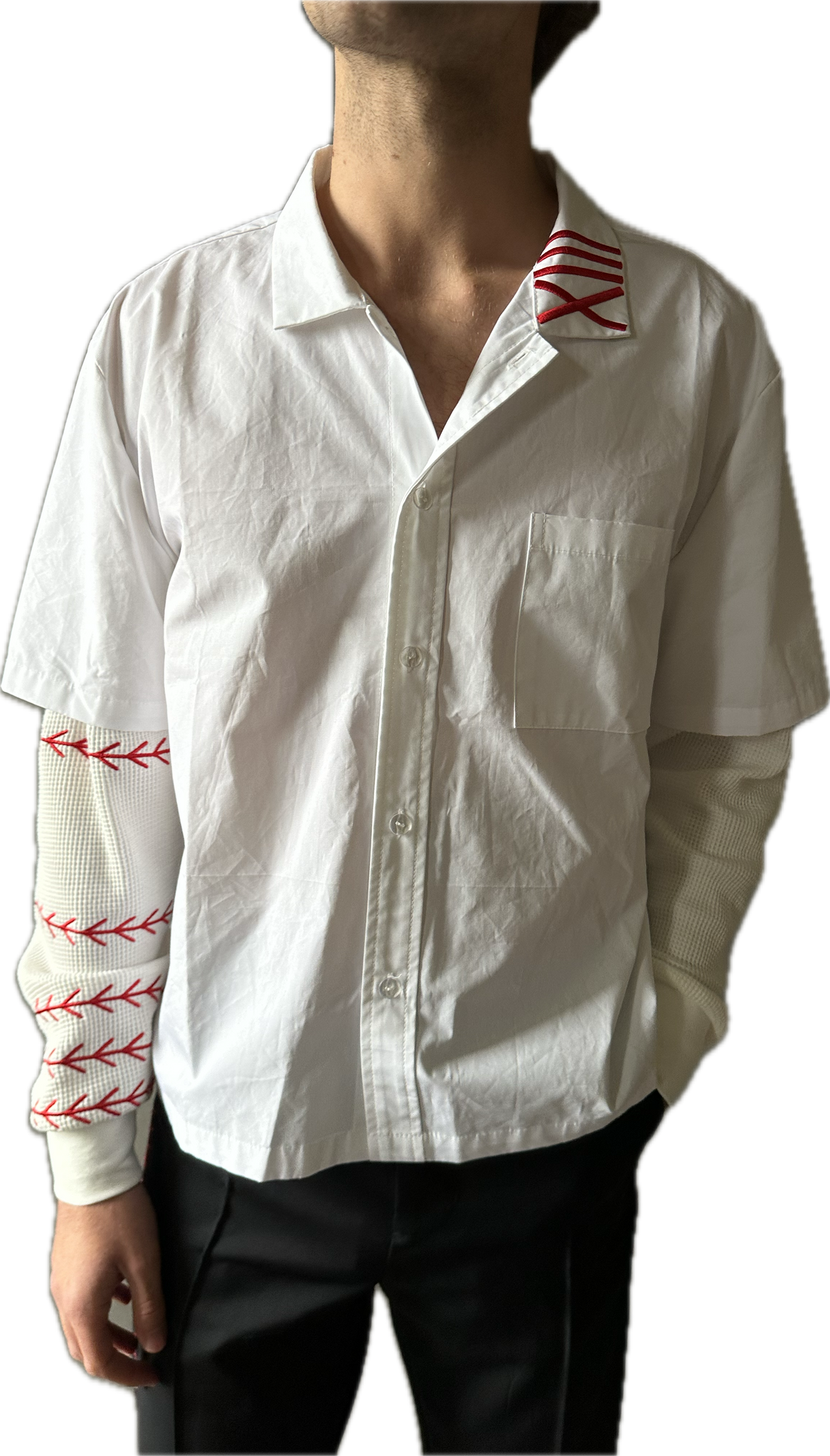 Stitches longsleeve button up