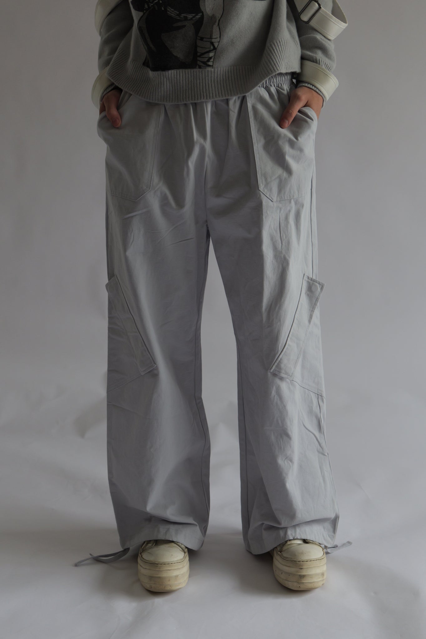 Grey Parachute pants