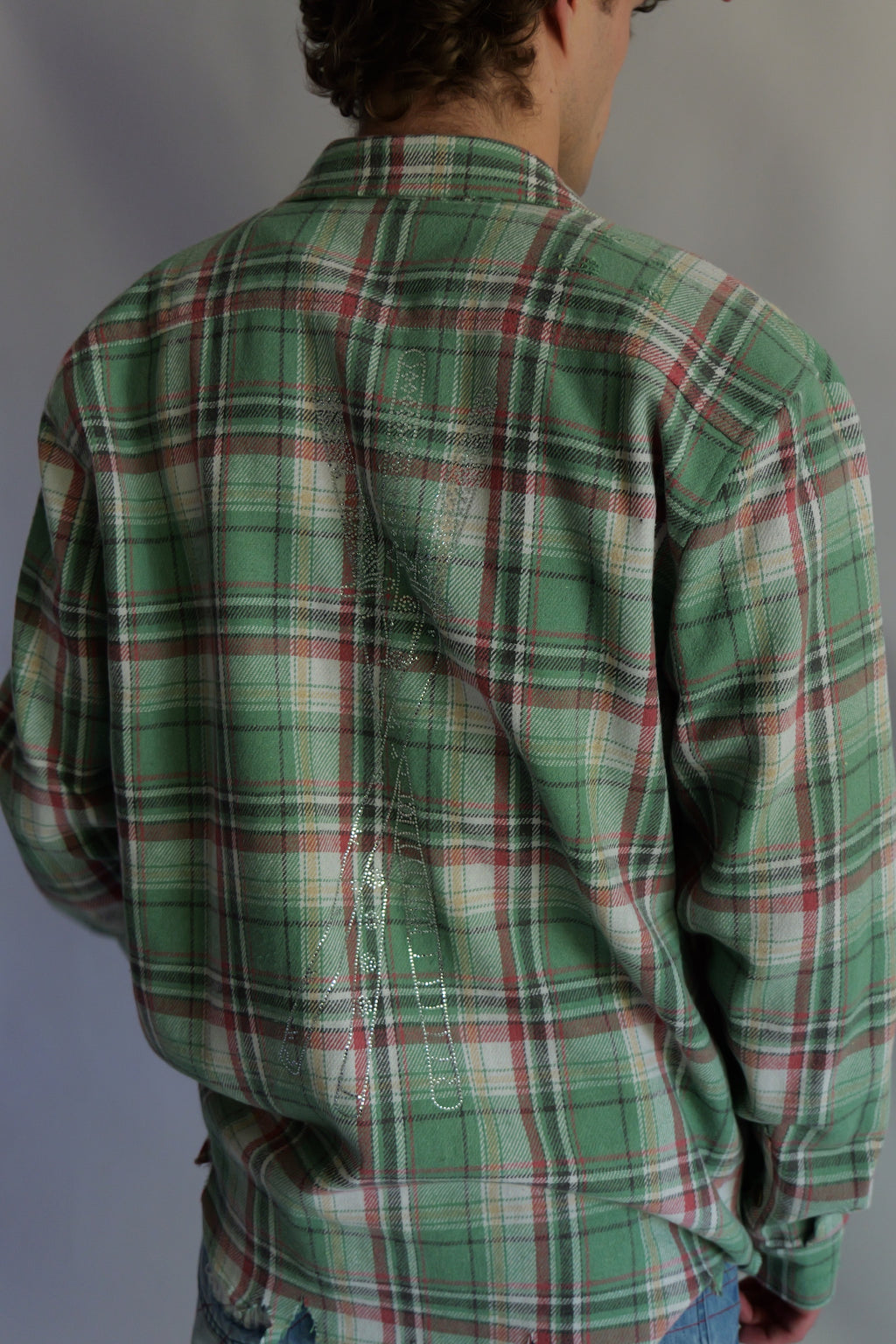 Green Three sword flannel