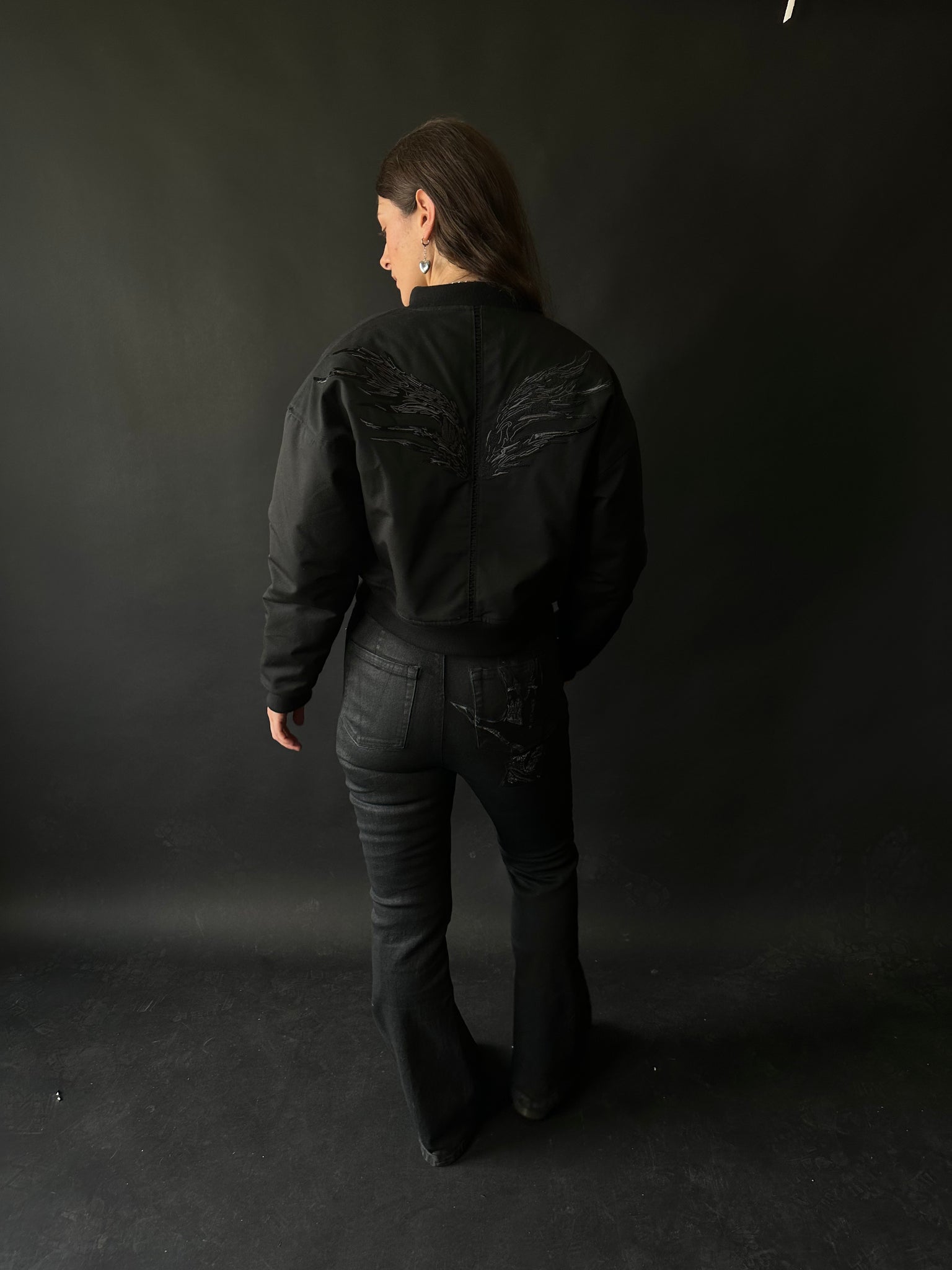 Wing bomber jacket