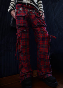PRE ORDER Plaid bondage cargos
