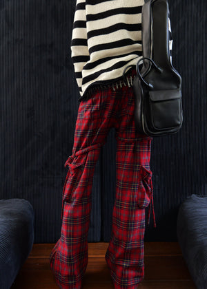 Plaid bondage cargos