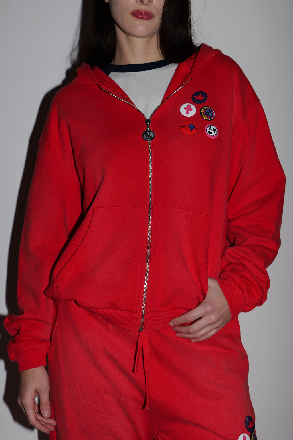 Red Pin zip-up