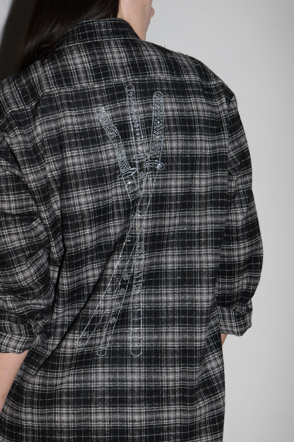 Black Three sword flannel