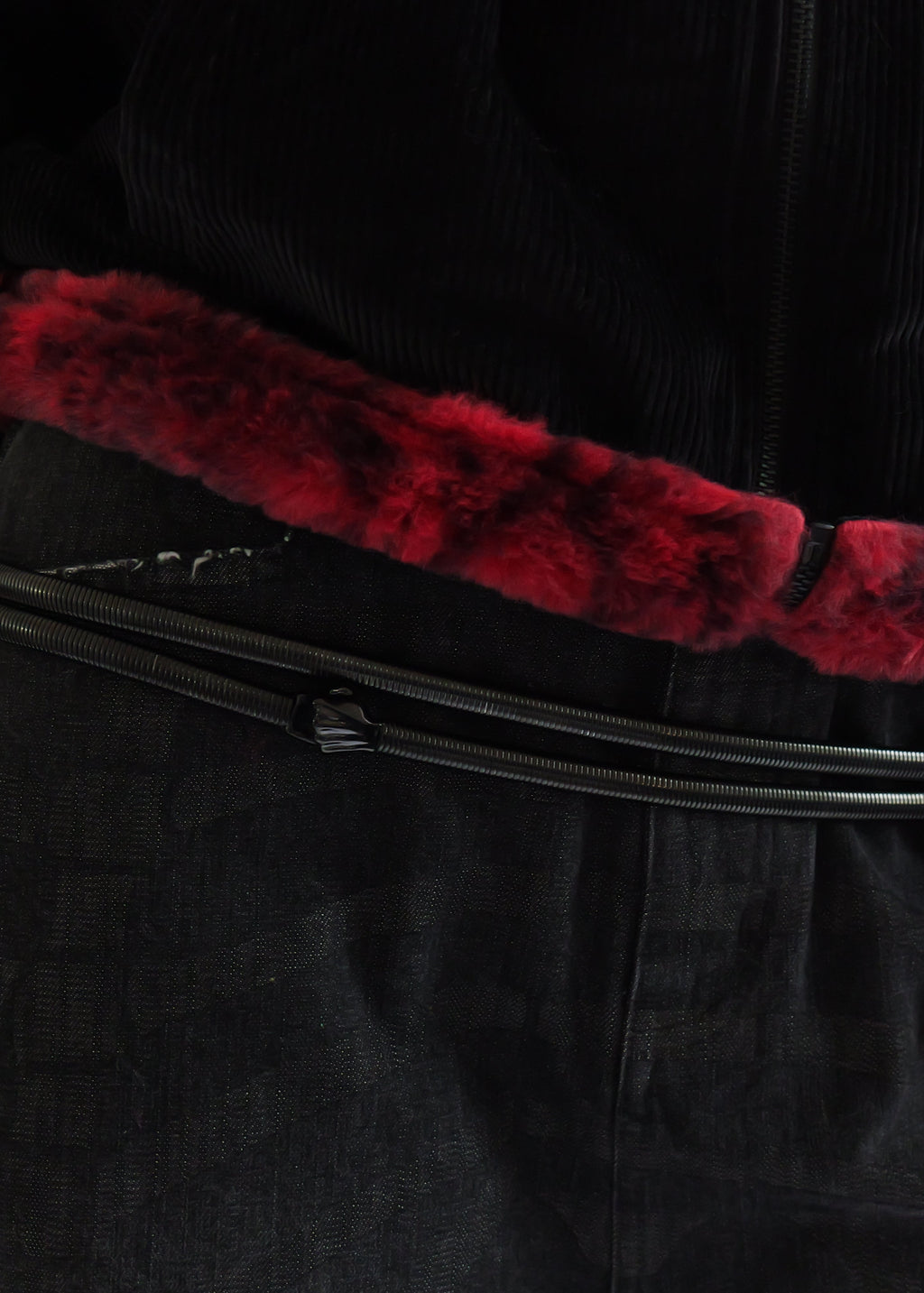 Black Elastic Pistol Belt