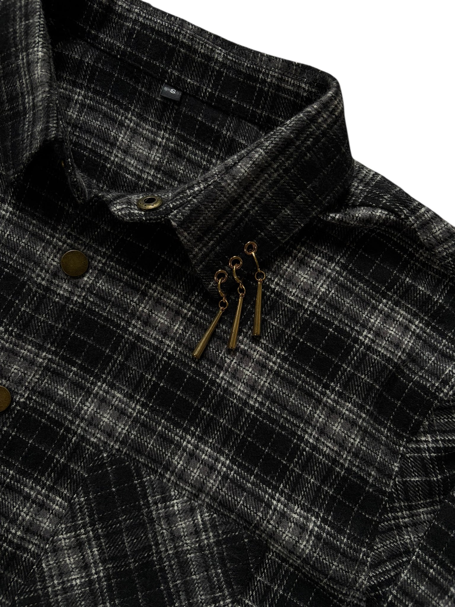 Black Three sword flannel
