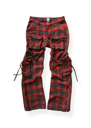 Plaid bondage cargos