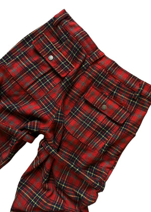 Plaid bondage cargos