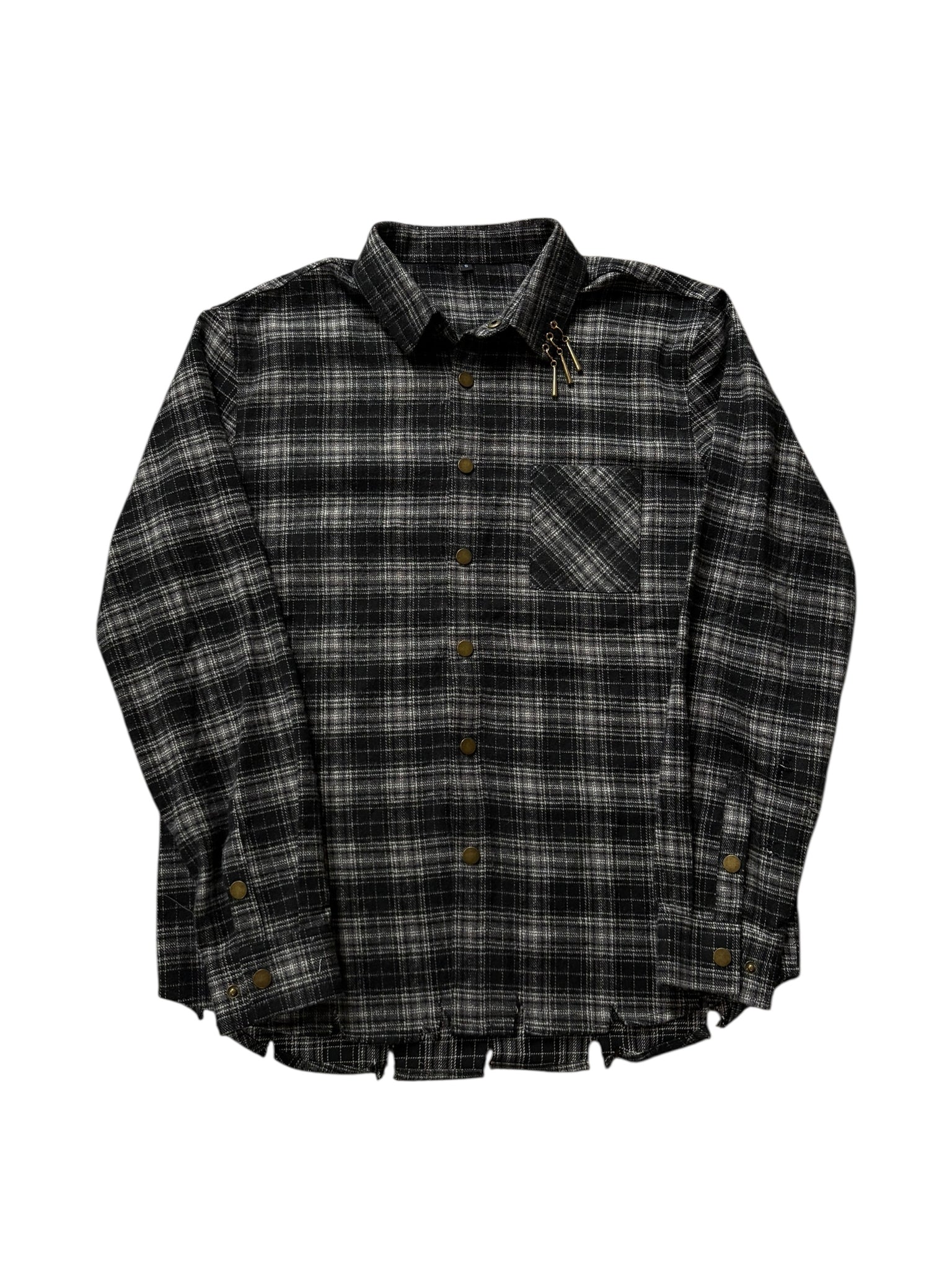 Black Three sword flannel