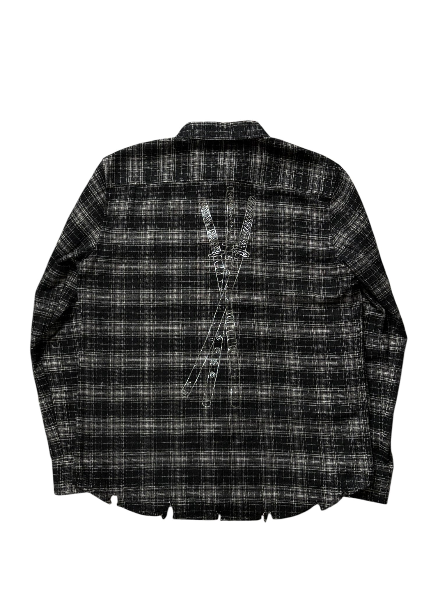 Black Three sword flannel