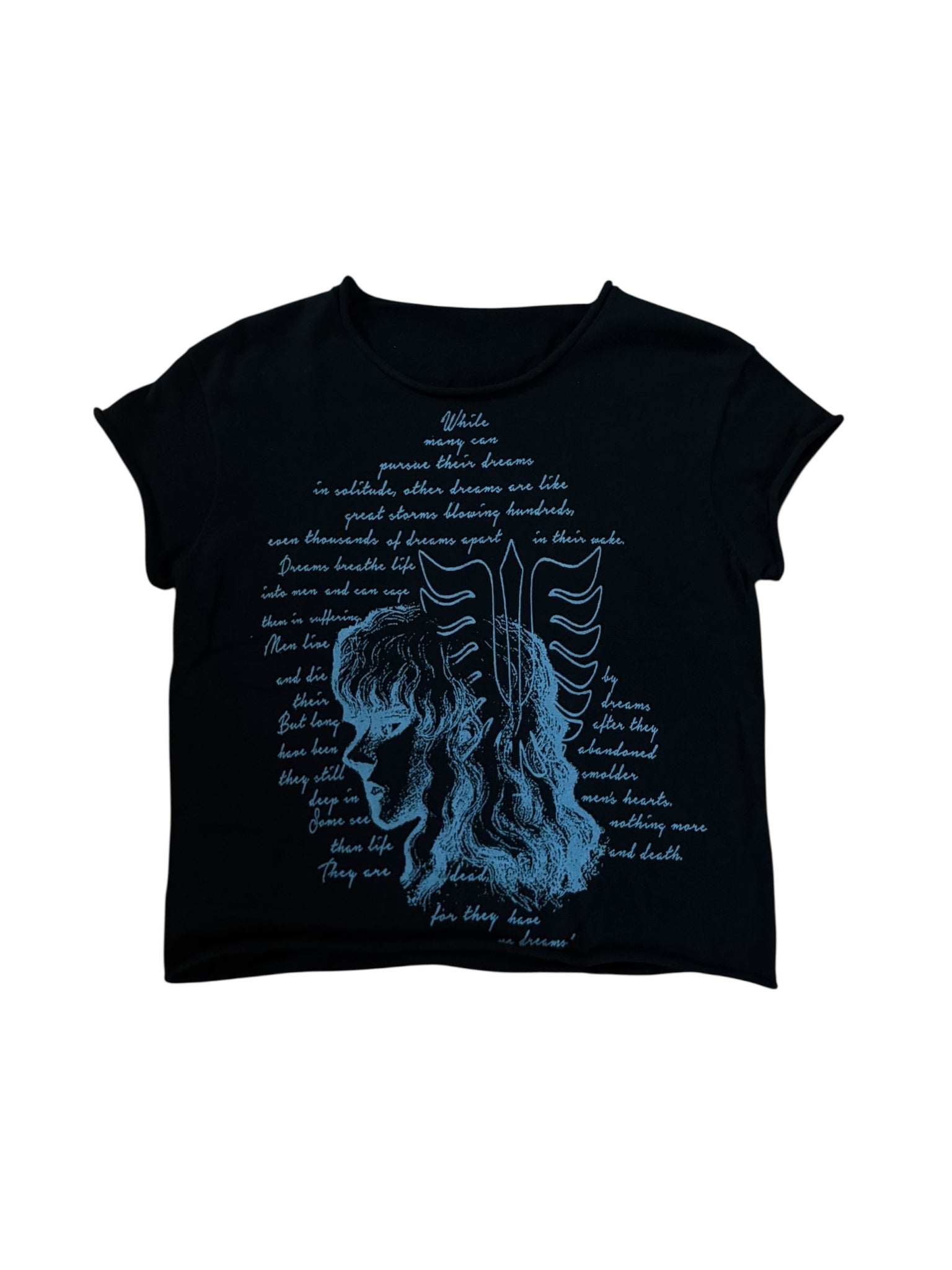 Black Poem Knit Tee
